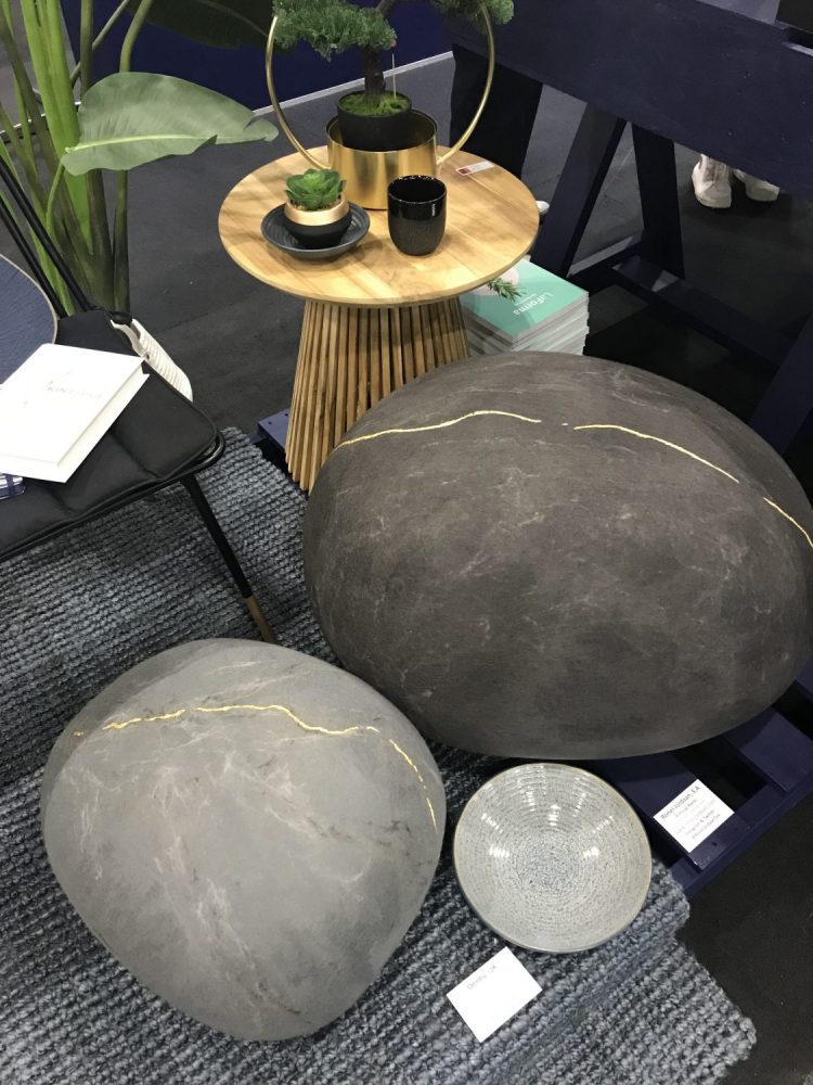 Pebbles made using felt by Ronel Jordaan